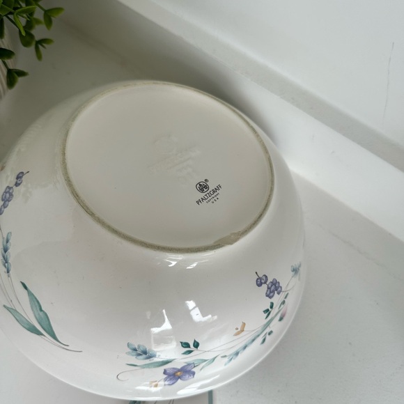 Pfaltzgraff April Stoneware Platter 14.50" x 10.75" & Serving Bowl 8.5” Bin E - Picture 3 of 6